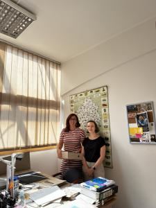 Office part of GMRC headquarters, from left: Ewa Czeczor (archive manager), Magdalena Wiśniewska-Drewniak (PI)